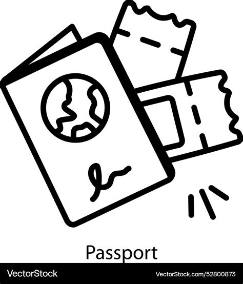 Passport Royalty Free Vector Image Vectorstock