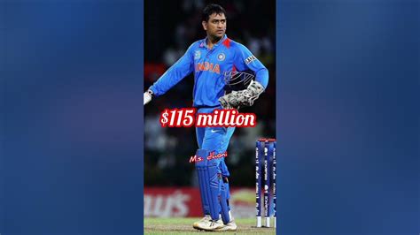 Top 10 Richest🤑 Indian Cricketer Players Networth🔥🔥 Shorts