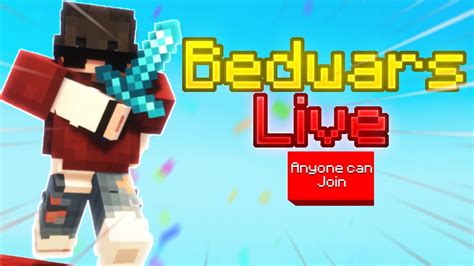 🔴bedwars Minigames With Subscribers Live Anyone Can Join Youtube