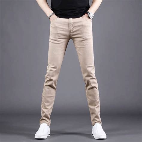 Khaki Skinny Pants For Mens Fashion Shopee Philippines