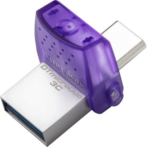 Kingston DataTraveler MicroDuo 3C 128GB USB 3 2 USB C OTG