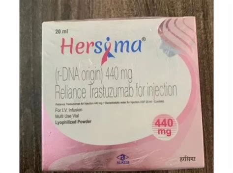 440mg Hersima Trastuzumab Injection At Rs 13880 Box Trastuzumab