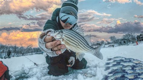 Early Ice Fishing In Southern Minnesota For Yellow Bass Crappies