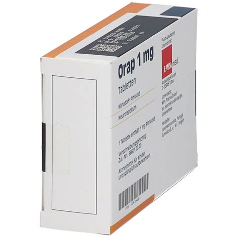 ORAP 1 Mg Tabletten 75 St Mit Dem E Rezept Kaufen Shop Apotheke