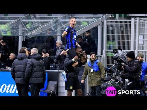 Inter Milan Fans Celebrate After Davide Frattesi Goal Vs Hellas Verona