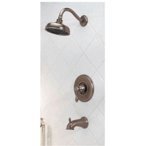 Pfister 03 Series 2 Handle Bath Shower Faucet With Bell Showerhead In