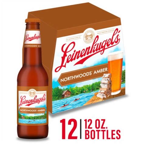 Leinenkugels Northwoods Amber Pale Lager Beer Bottles 12 Bottles 12