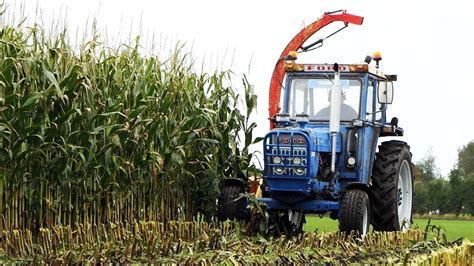 Ford Super 6 In The Field Chopping Corn W 1 Row Forage Harvester