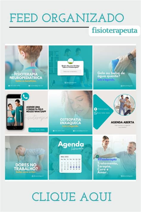 Canva Pack Fisioterapia Instagram Fisioterapia Feed