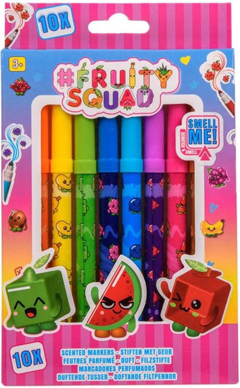 Fruity Squad Viltstiften Geuren En Kleuren Stiften Kleuren