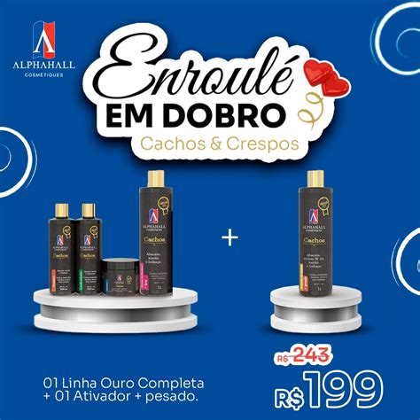 Kit Enroulé OURO Ativador de Cachos Pesado Alphahall Cosmétiques