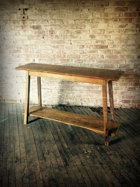 Buy Hand Crafted Reclaimed Oak Console Table Made To Order From Seana