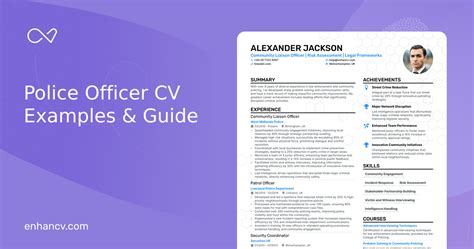 Police Officer Cv Examples And Guide For 2025