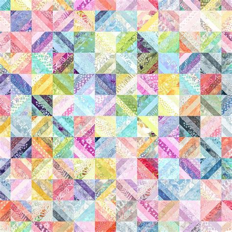 Hoffman Waves 2 Pastel Geometric Digital Fabric Hoffman Fabrics My