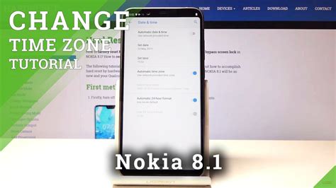 How To Change Date Time In Nokia 8 1 Time Settings YouTube