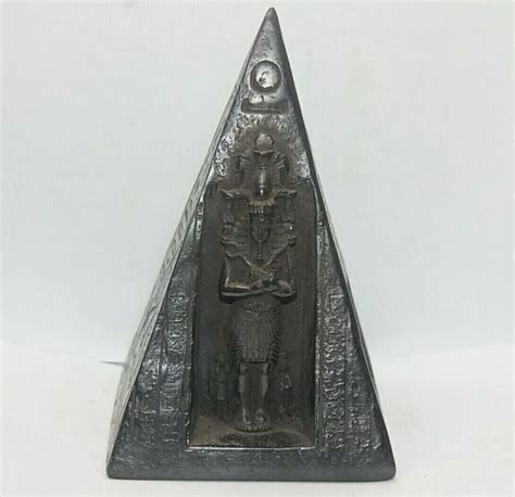 Rare Ancienne Osiris Gyptien Antique Et Statue De La Pyramide D Horus