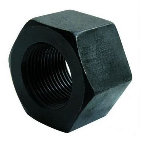 Black Mild Steel MS Hex Nuts Shape Hexagonal At Rs 6 Piece In