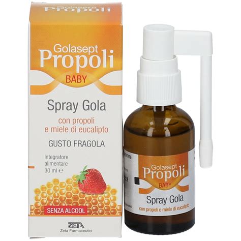 Golasept Propoli Baby Spray Gola Gusto Fragola 30 Ml Redcare