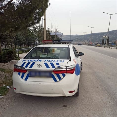 Burdurda Radarla Trafik Hız Denetimleri Yapıldı