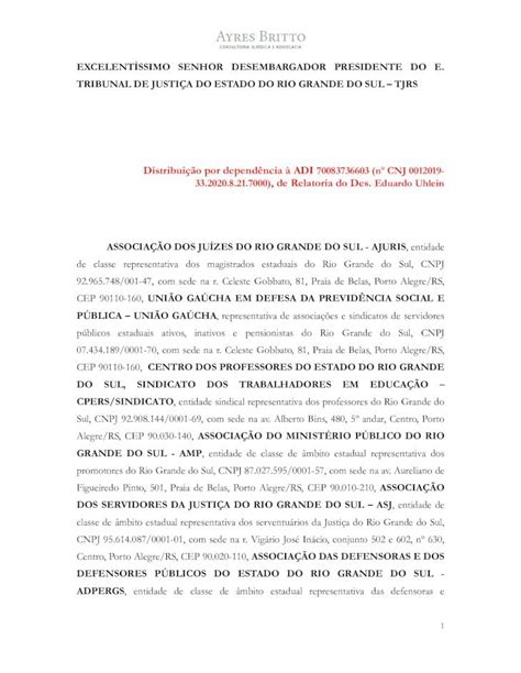 Pdf Excelent Ssimo Senhor Desembargador Excelent Ssimo Senhor