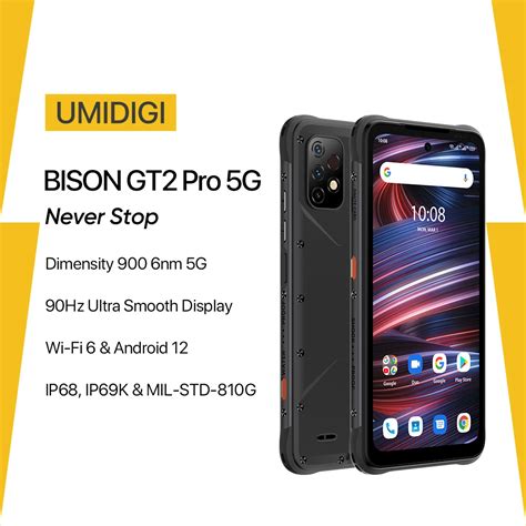 Umidigi bison GT2 PRO 5G teléfono inteligente resistente Dimensity 900