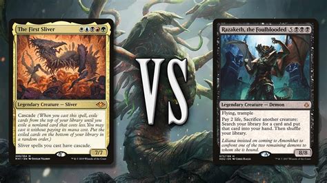 The First Sliver Vs Razaketh The Foulblooded Commander EDH