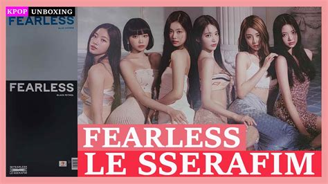 Unboxing Le Sserafim Fearless St Mini Album Kpop Unboxing