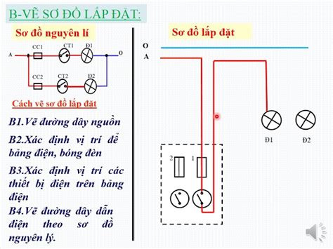 Hướng dẫn vẽ sơ đồ nguyên lý và lắp đặt mạch điện theo chuẩn quốc tế