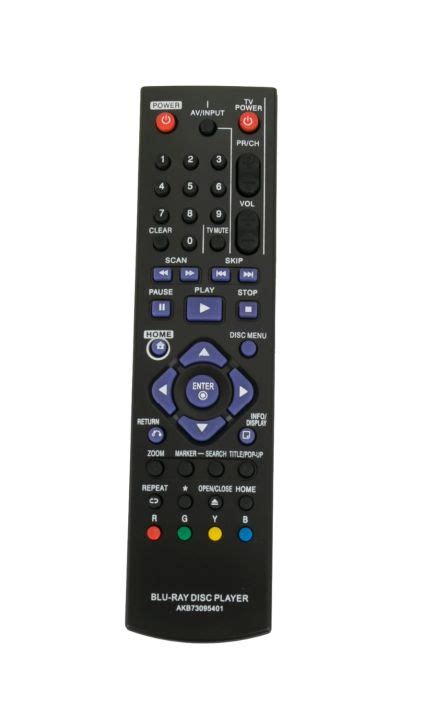 New Remote Control AKB For LG BD550 BD555 BD611 Blu Ray Disc DVD Player