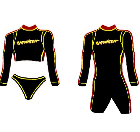 Baywatch Black Rookie Rash Guard Baywatch Fandom