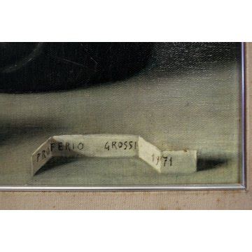 GRANDE QUADRO STAMPA D ARTE SERIGRAFIA Su TELA NATURA MORTA Proferio