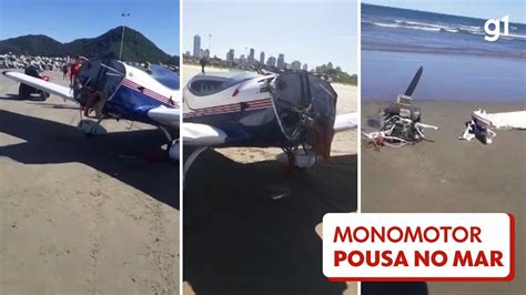 V Deo Monomotor Faz Pouso For Ado Em Praia De Navegantes Santa