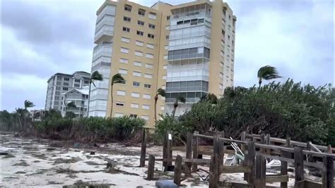 Vanderbilt Beach In Naples Morning After Hurricane Ian Destruction