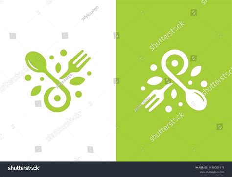 Fork Spoon Logo Design Icon Symbol Stock Vector Royalty Free