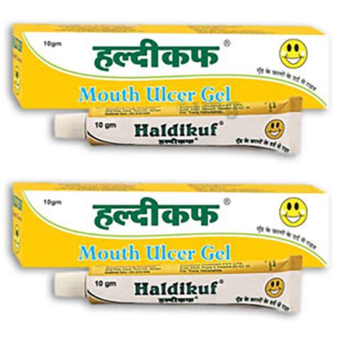 Mahaveer And Mahaveer Haldi Kuf Mouth Ulcer Gel 10gm Each Buy Combo Pack Of 2 0 Tubes At Best