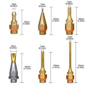Full Size Hot Glue Gun Watts With Copper Nozzles Temperature Adjustable Craft Repair Tool