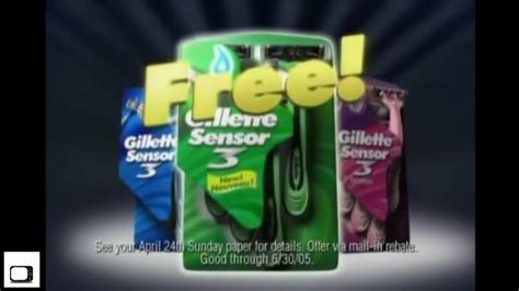 Gillette Sensor 3 Razor Commercial Youtube