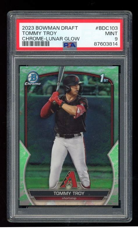 Bowman Draft Chrome Lunar Glow Refractor Bdc Tommy Troy Rc