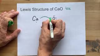 Draw The Lewis Structure Of Calcium Oxide Cao Doovi