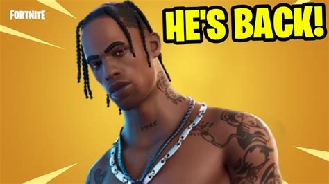 Travis Scott Skin Return Release Date In Fortnite Item Shop Travis Scott Skin Coming Back