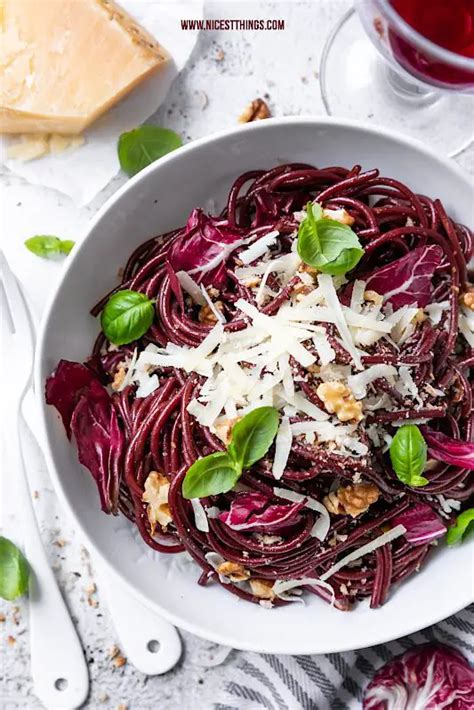 Drunken Pasta Rezept Rotwein Spaghetti All Ubriaco Mit Radicchio