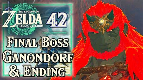 Zelda Tears Of The Kingdom Demon King Ganondorf Final Boss Fight