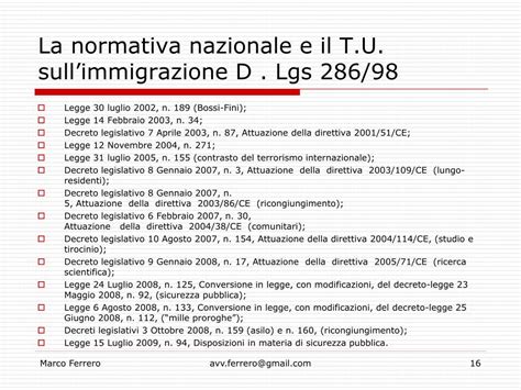 PPT La Condizione Giuridica Dello Straniero In Italia A Cura Di Marco