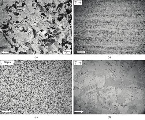 The Optical Micrographs Of Specimens In Different Conditions A