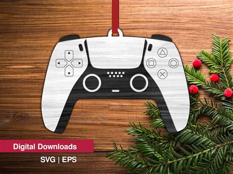 Ps5 Controller Ornament Svg Eps Digital Files Playstation Etsy