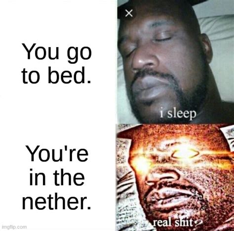 Sleeping In The Nether Imgflip