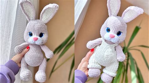 BUNNY 12 In Overalls Crochet Part 2 VIDEO TUTORIAL Bunny Pattern