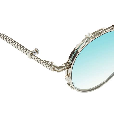 Gentle Monster x DIPLO The Cub Sunglasses Turquoise & Silver Frame | END. (Europe)