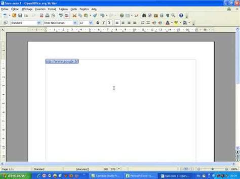 Ins Rer Un Lien Hypertexte Dans Un Document Openoffice Writer Youtube