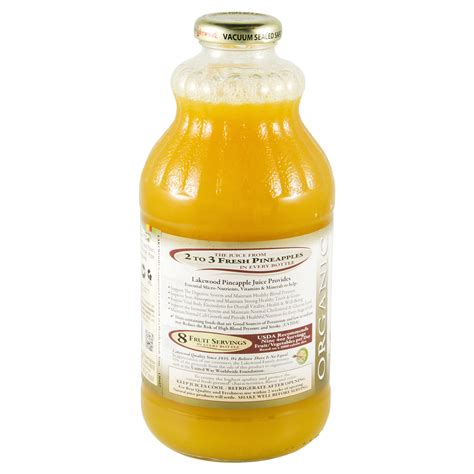 Lakewood Juice Organic Pure Pineapple Shipt